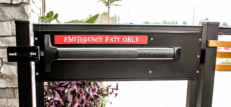 emergency push bar installation in Santa Maria